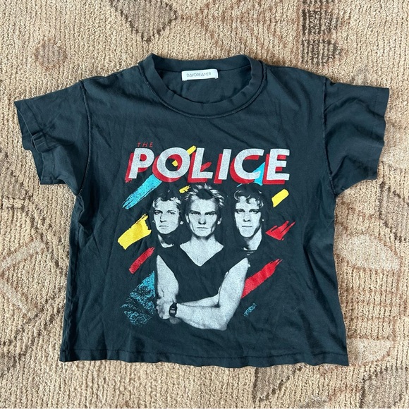 Daydreamer The Police Painted Reverse Girlfriend Tee - Picture 4 of 9